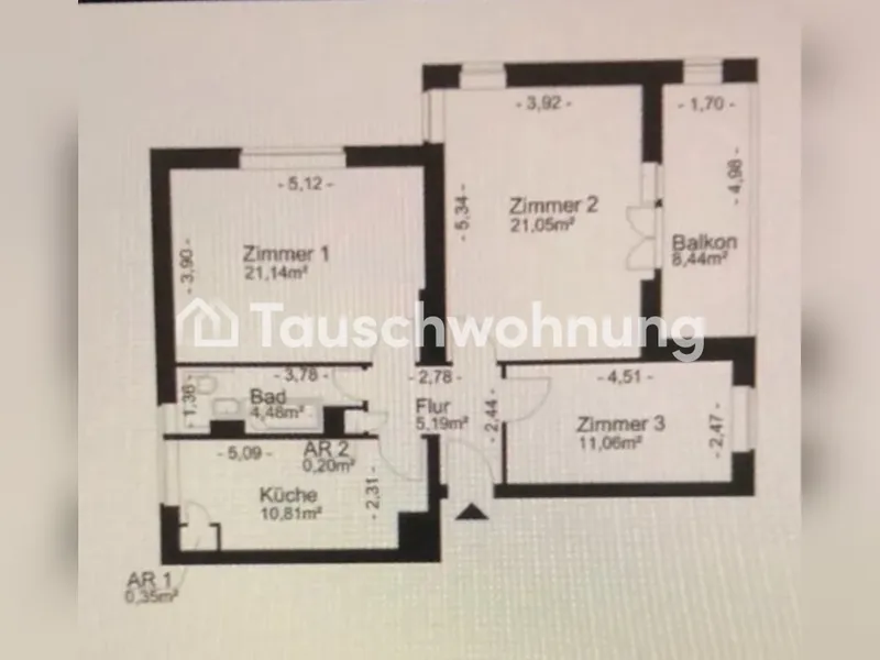 Tauschwohnung: 3 Zimmer Wohnung Britz — photo 1